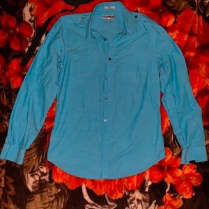 (Express) “fitted” long sleeve button up shirt